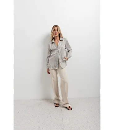 Camisa Vicenza Satinada Rayas