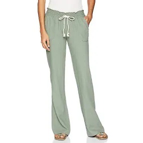 Pantalones de lino de algodón para mujer Pantalón de playa