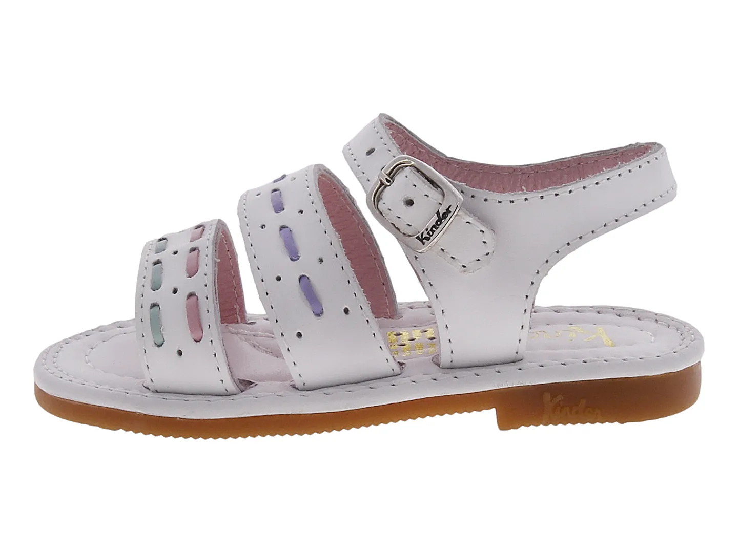 Sandalias Kinder 6072 Blanco Para Niña
