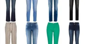 Stock mezcla de pantalones y vaqueros de mujer