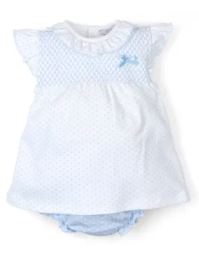 Vestido bebé con bragas Topos volante de Popys